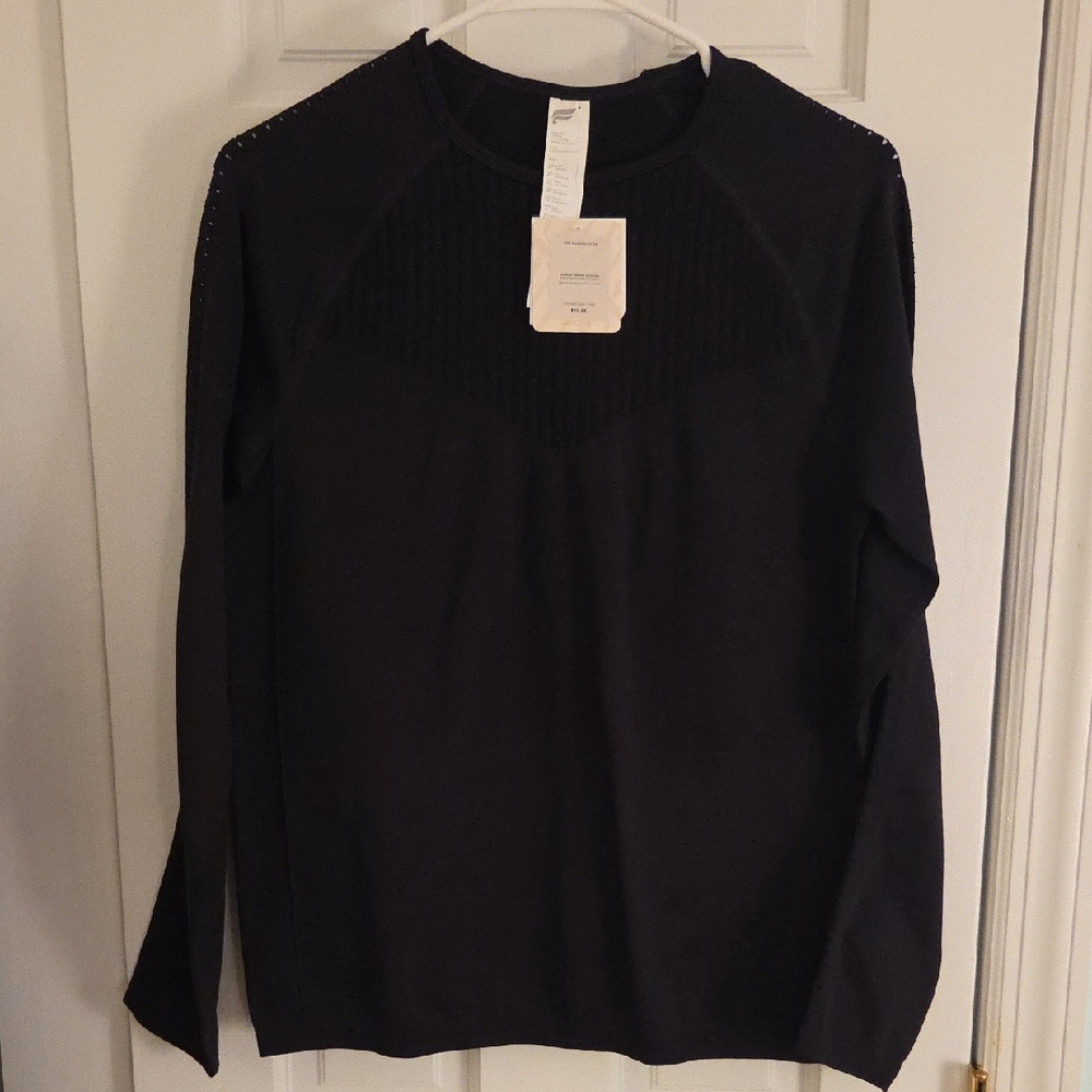 Fabletics Black Long Sleeve Tee NWT